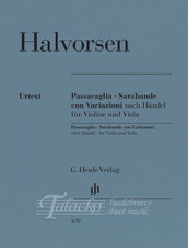 Passacaglia, Sarabande con Variazioni after Handel, for Violin and Viola